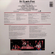 Load image into Gallery viewer, Various : St. Elmo's Fire (Original Motion Picture Soundtrack) (LP, Album, SP )