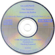 Load image into Gallery viewer, Glazunov*, CSR Symphony Orchestra (Bratislava)*, Ondrej Lenard* : Seasons • Scenes de Ballet (CD, Album)