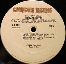 Charger l'image dans la galerie, Richard Betts* : Highway Call (LP, Album, San)