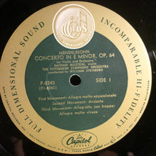 Laden Sie das Bild in den Galerie-Viewer, Mendelssohn* - Bruch* - Nathan Milstein, The Pittsburgh Symphony Orchestra*, William Steinberg : Concerto In E Minor Op. 64 / Concerto No.1 In G Minor, Op. 26 (LP, Mono)