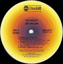 Charger l'image dans la galerie, Joe Walsh : So What (LP, Album, Emb)