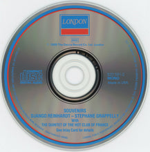 Load image into Gallery viewer, Django Reinhardt & Stephane Grappelly* With The Quintet Of The Hot Club Of France* : Souvenirs (CD, Comp, Mono)
