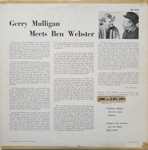 Laden Sie das Bild in den Galerie-Viewer, Gerry Mulligan Meets Ben Webster : Gerry Mulligan Meets Ben Webster (LP, Album, Mono)