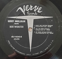 Laden Sie das Bild in den Galerie-Viewer, Gerry Mulligan Meets Ben Webster : Gerry Mulligan Meets Ben Webster (LP, Album, Mono)