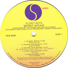 Charger l'image dans la galerie, Secret Affair : Glory Boys (LP, Album)