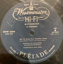 Load image into Gallery viewer, Meyerbeer*, Jean Allain, Orchestre De L'Association Des Concerts Pasdeloup, Académie Chorale De Paris, Renée Doria, Henri Médus, Jeanne Rinella, Simone Couderc, Guy Fouché, Charles Cambon : Les Huguenots (2xLP)