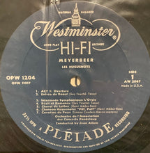 Load image into Gallery viewer, Meyerbeer*, Jean Allain, Orchestre De L'Association Des Concerts Pasdeloup, Académie Chorale De Paris, Renée Doria, Henri Médus, Jeanne Rinella, Simone Couderc, Guy Fouché, Charles Cambon : Les Huguenots (2xLP)
