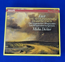 Laden Sie das Bild in den Galerie-Viewer, Liszt*, Misha Dichter : The 19 Hungarian Rhapsodies = Die Ungarischen Rhapsodien = Les Rhapsodies Hongroises (2xCD, Comp, Sli)
