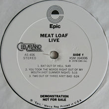 Charger l'image dans la galerie, Meat Loaf : Live (LP, Promo)