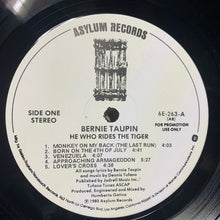 Laden Sie das Bild in den Galerie-Viewer, Bernie Taupin : He Who Rides The Tiger (LP, Album, Promo, All)