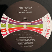 Laden Sie das Bild in den Galerie-Viewer, Pete Fountain : Pete Fountain At The Bateau Lounge (LP, Album, RP)