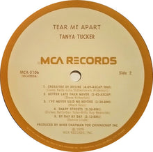 Load image into Gallery viewer, Tanya Tucker : Tear Me Apart (LP, Album, Pin)