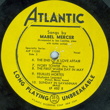 Charger l'image dans la galerie, Mabel Mercer : Songs By Mabel Mercer, Volume One (10", Album, Yel)