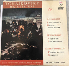 Laden Sie das Bild in den Galerie-Viewer, Tchaikovsky*, Borodine*, Moussorgsky*, Rimsky-Korsakov*, H. Hollreiser*, Wiener Symphoniker - Chor Der Weiner Staatsoper* : Tchaikovsky ∙ Borodine ∙ Moussorgsky ∙ Rimsky-Korsakov (LP, Comp)