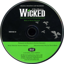 Load image into Gallery viewer, Stephen Schwartz : Wicked (Original Broadway Cast Recording) (CD, Album)