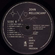 Load image into Gallery viewer, John Mellencamp* : Life Death Love And Freedom (LP, Album)