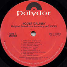 Load image into Gallery viewer, Roger Daltrey : McVicar (Original Soundtrack Recording) (LP, Album, 49 )