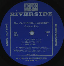 Laden Sie das Bild in den Galerie-Viewer, The Cannonball Adderley Quintet : Plus (LP, Album, Mono)