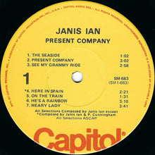 Load image into Gallery viewer, Janis Ian : Present Company (LP, Album, RE)