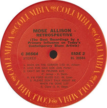 Charger l'image dans la galerie, Mose Allison : Retrospective (LP, Comp, San)