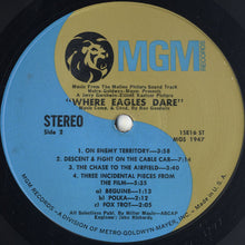 Laden Sie das Bild in den Galerie-Viewer, Ron Goodwin : "Where Eagles Dare" Music From The Motion Picture Sound Track (LP, Album, MGM)