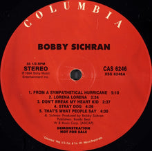 Load image into Gallery viewer, Bobby Sichran : From A Sympathetical Hurricane (LP, Album, Promo)