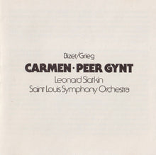 Load image into Gallery viewer, Bizet* / Grieg*, Leonard Slatkin, Saint Louis Symphony Orchestra : Carmen Suite - Peer Gynt Suite (CD, Album)