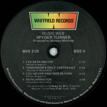 Charger l'image dans la galerie, Spyder Turner : Music Web (LP, Album)