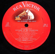 Load image into Gallery viewer, Moussorgsky* / Ravel* - Fritz Reiner, Chicago Symphony Orchestra : Pictures At An Exhibition (LP, Album, Mono)