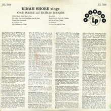 Charger l'image dans la galerie, Dinah Shore : Sings Cole Porter And Richard Rodgers (LP, Album)