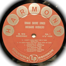Charger l'image dans la galerie, Dinah Shore : Sings Cole Porter And Richard Rodgers (LP, Album)