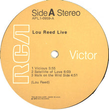 Laden Sie das Bild in den Galerie-Viewer, Lou Reed : Lou Reed Live (LP, Album, RE)