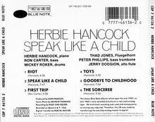 Charger l'image dans la galerie, Herbie Hancock : Speak Like A Child (CD, Album, RE)