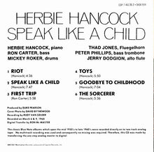Charger l'image dans la galerie, Herbie Hancock : Speak Like A Child (CD, Album, RE)