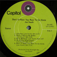 Load image into Gallery viewer, Joe South : Don't It Make You Want To Go Home (LP, Album, Scr)