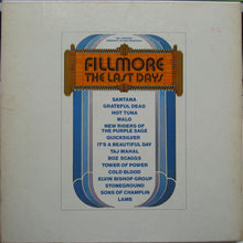 Laden Sie das Bild in den Galerie-Viewer, Various : Fillmore - The Last Days (3xLP, Album, Pit + 7", Pit + Box)