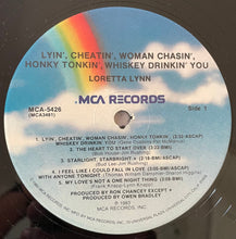 Load image into Gallery viewer, Loretta Lynn : Lyin', Cheatin', Woman Chasin', Honky Tonkin', Whiskey Drinkin' You (LP, Album, Pin)