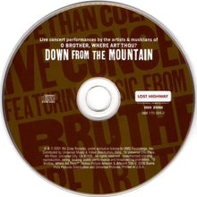 Load image into Gallery viewer, Various : Down From The Mountain (Live Concert Performances By The Artists & Musicians Of O Brother, Where Art Thou?) (CD, Album)
