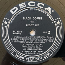 Load image into Gallery viewer, Peggy Lee : Black Coffee With Peggy Lee (LP, Album, Mono, Styrene)