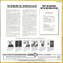 Load image into Gallery viewer, Webb Pierce : Webb's Choice (LP, Album, Pin)