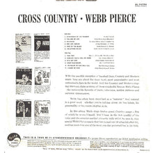Laden Sie das Bild in den Galerie-Viewer, Webb Pierce : Cross Country (LP, Album, Pin)