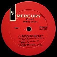 Load image into Gallery viewer, Johnny Mathis : So Nice (LP, Album, Mer)