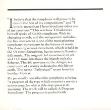 Charger l'image dans la galerie, Tchaikovsky* : Symphony No. 6 "Pathetique" (CD)