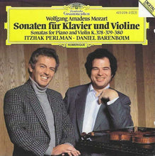 Charger l'image dans la galerie, Wolfgang Amadeus Mozart, Itzhak Perlman, Daniel Barenboim : Sonaten Für Klavier Und Violine = Sonatas For Piano And Violin K. 378 • 379 • 380 (CD, Album)
