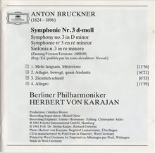 Load image into Gallery viewer, Anton Bruckner - Berliner Philharmoniker, Herbert von Karajan : Symphonie No. 3 (CD, Album, RE)