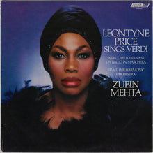 Charger l'image dans la galerie, Leontyne Price, Verdi*, Israel Philharmonic Orchestra, Zubin Mehta : Leontyne Price Sings Verdi (LP, Club)