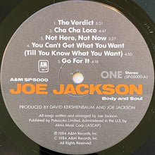 Load image into Gallery viewer, Joe Jackson : Body And Soul (LP, Album, RE, Ind)