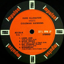 Laden Sie das Bild in den Galerie-Viewer, Duke Ellington Meets Coleman Hawkins : Duke Ellington Meets Coleman Hawkins (LP, Album, RP)