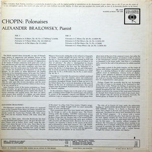 Brailowsky* / Chopin* : Chopin Polonaises By Brailowsky (LP, Album, Mono)