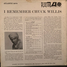 Load image into Gallery viewer, Chuck Willis : I Remember Chuck Willis (LP, Comp, Bla)